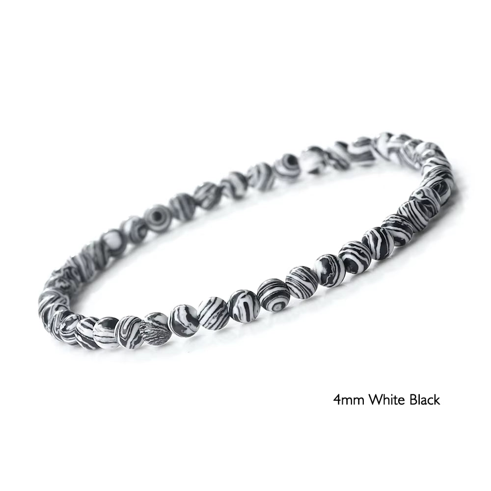 Stunning Blue Malachite Natural Stone Bracelet - Unisex Chakra Prayer Mala Beads for Yoga & Meditation