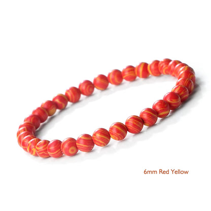 Stunning Blue Malachite Natural Stone Bracelets for Men and Women - Chakra Prayer Mala Beads for Yoga and Style