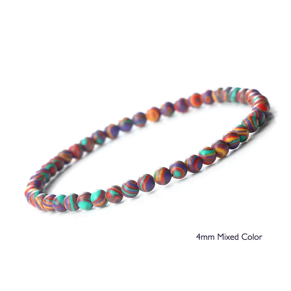 Elevate Your Style with the Blue Malachite Natural Stone Chakra Prayer Mala Bracelet - Unisex Yoga Beads Bangle for Mindfulness and Elegance