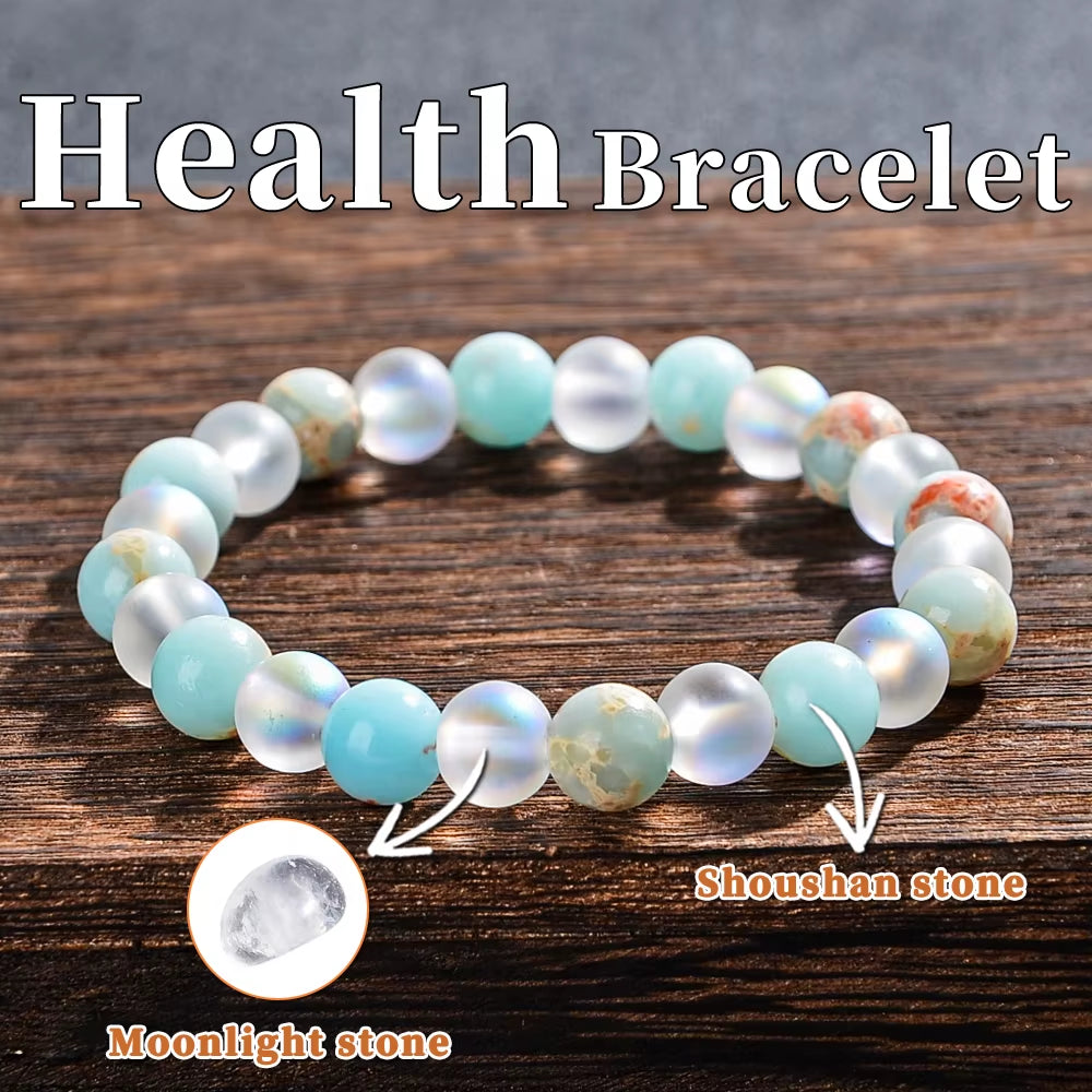 Elevate Your Wellness with the Elegant Shoushan Stone Health Bracelet