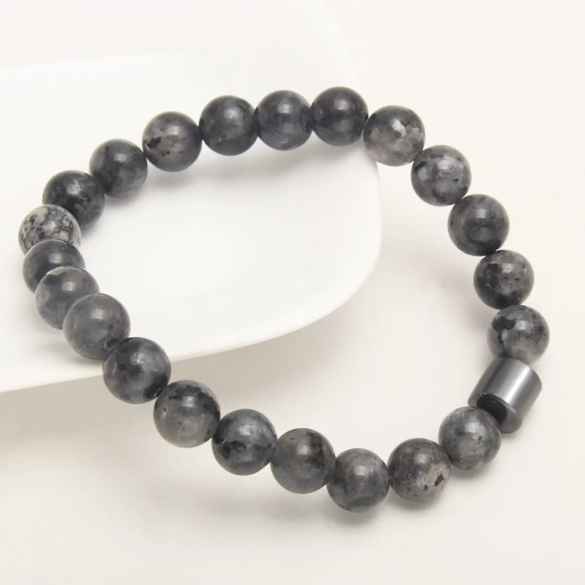 Elevate Your Style with Our Unisex Color Block Natural Stone Beaded Bracelet for Everyday Wear